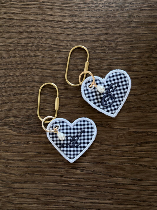 Gingham Keyring/Gift Tag